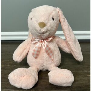 Walgreens Hug Me Pink Bunny Plush Rabbit‎ Satin Bow 14" Easter Stuffed